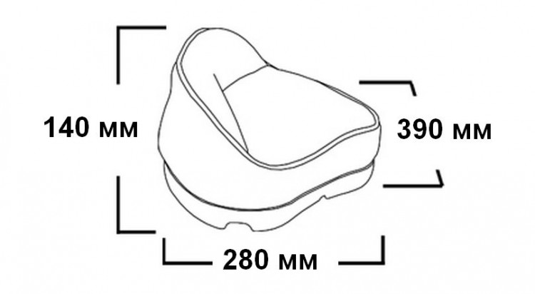 Сиденье мягкое PRO STAND-UP, обивка белый винил, арт. 1040216,          Springfield 