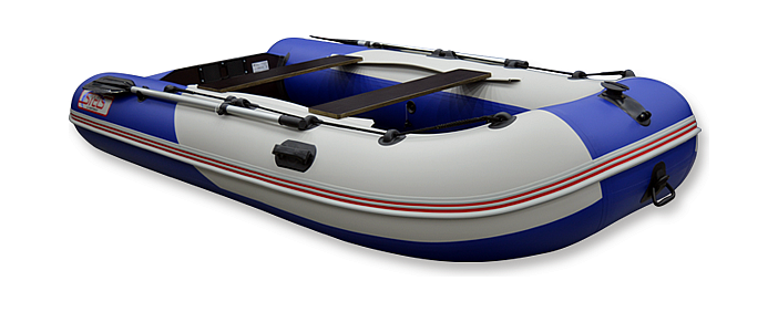 Надувная лодка ПВХ, STELS 335 Аеро НДНД, синий/белый, арт. 335209,          Hunterboat 