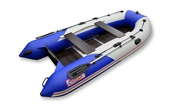 Надувная лодка ПВХ, STELS 335 Аеро НДНД, синий/белый, арт. 335209,          Hunterboat 