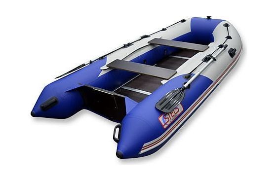 Надувная лодка ПВХ, STELS 335 Аеро НДНД, синий/белый, арт. 335209,          Hunterboat 