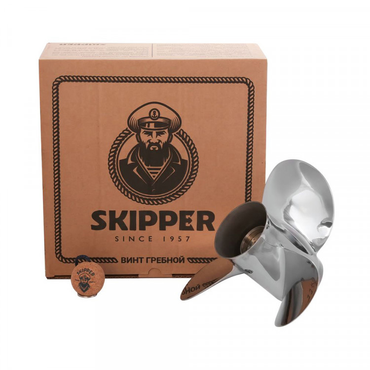 Винт гребной   для Yamaha 40-60HP, диаметр 11 1/8" нержавеющий, лопастей - 3, шаг 13", арт. SK663-45945-02-EL-SS-ts,          Skipper 