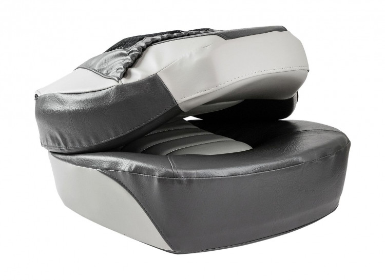 Кресло складное мягкое, обивка винил, цвет серый/темно-серый, арт. 4620136033008,          MARINE ROCKET 