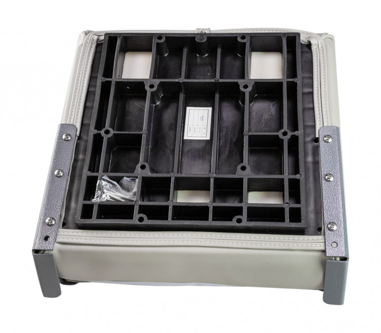 Кресло складное мягкое PREMIUM WAVE, цвет серый/синий, арт. 1062031,          Springfield 