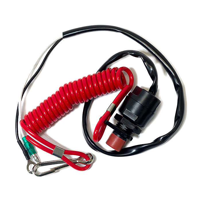 Кнопка аварийного выключения двигателя с чекой Yamaha 65W-82575-01, арт. 65W-82575-01,          MIZASHI 