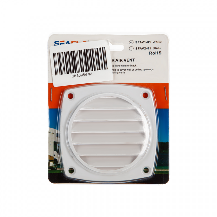 Круглая вентиляционная решетка, арт. SK30954-W-ts,          Skipper 