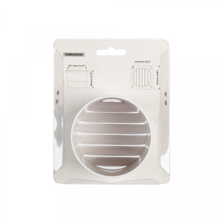 Круглая вентиляционная решетка, арт. SK30954-W-ts,          Skipper 