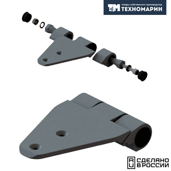 Люк палубный безрамный Пеликан 425x425 R75 (черное исполнение), арт. 030811BT,          Техномарин 