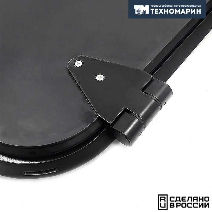 Люк палубный безрамный Пеликан 425x425 R75 (черное исполнение), арт. 030811BT,          Техномарин 