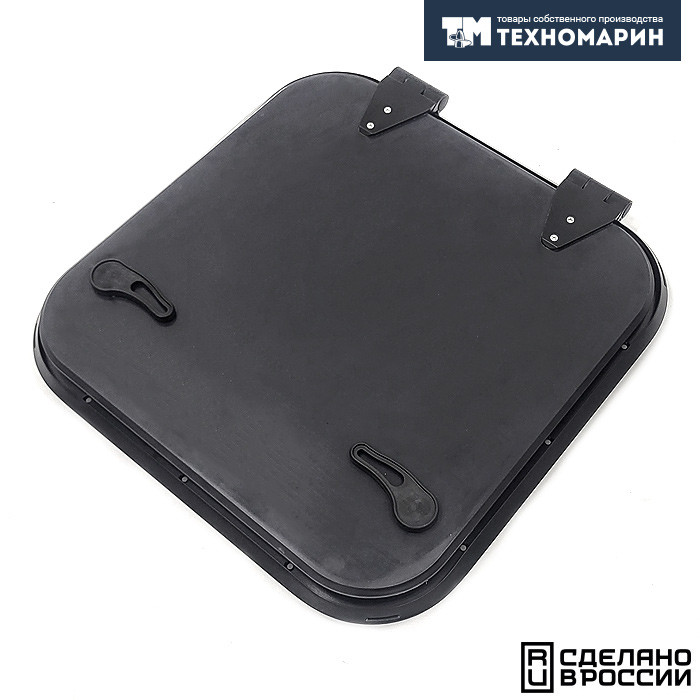 Люк палубный безрамный Пеликан 425x425 R75 (черное исполнение), арт. 030811BT,          Техномарин 