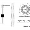 Датчик уровня 500 мм, 0-190 Ом, S5, арт. LS0500S5EUMR,          MARINE ROCKET 