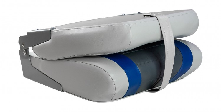 Кресло мягкое складное Special, обивка винил, цвет серый/синий/угольный, арт. 76236GBC-MR,          Marine Rocket 