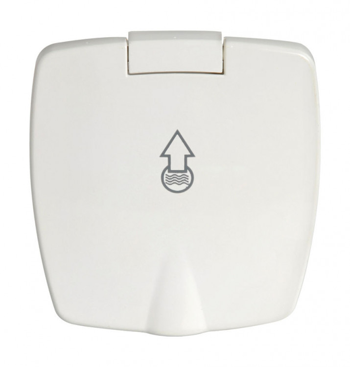 Короб с быстроразъемным штуцером, квадратный, белый, арт. 16-441-18,          Osculati 