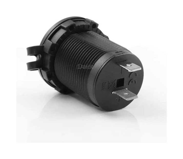 Разъем прикуривателя врезной, светодиодный, зеленый, арт. 4620136057783,          MARINE ROCKET 