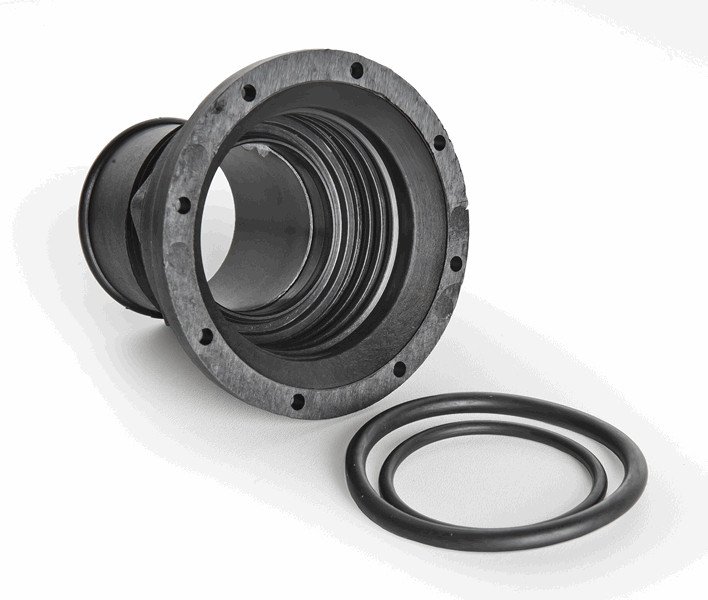 Патрубок заливной 38мм. прямой, пластик, арт. 43368,          Nuova Rade 