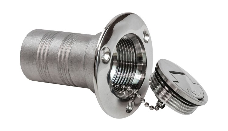 Горловина заливная для бензина 38 мм,  Marine Rocket, арт. BD060338Fuel_MR,          MARINE ROCKET 