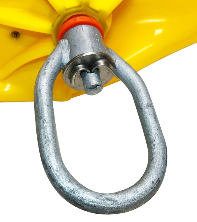 Буй с вертлюгом и рымом 40х75 см., желтый., арт. 10005502,          Majoni 