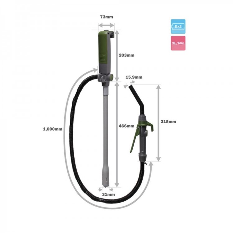 Насос для перекачки топлива электрический  9л/мин, SKE-1504-3V-ts, арт. SKE-1504-3V-ts,          Dukshin  Насос для перекачки топлива электрический  9л/мин, SKE-1504-3V-ts, арт. SKE-1504-3V-ts,          Dukshin