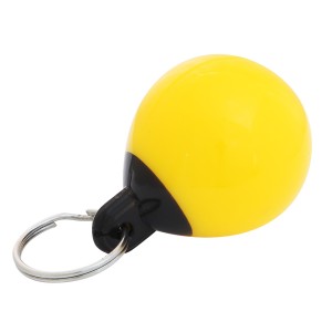 Брелок "Solid head", желтый (шарообразный)