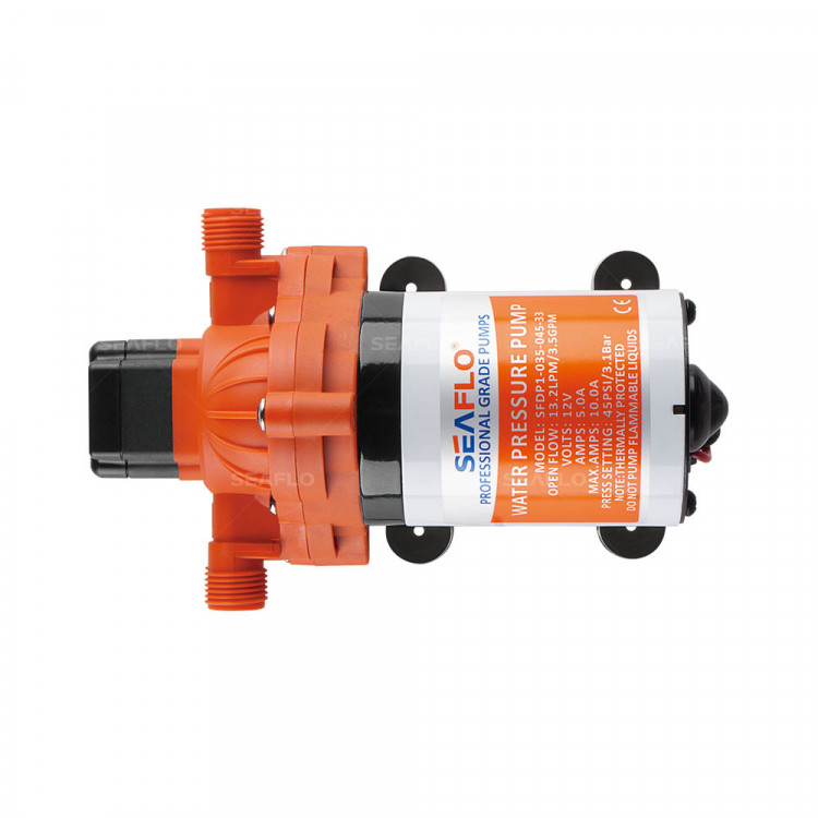 Помпа водоподающая SeaFlo мембранная, 12V 12.5 л/мин, 3.1 BAR, арт. SFDPA1-035-045-33-ts,          SeaFlo 