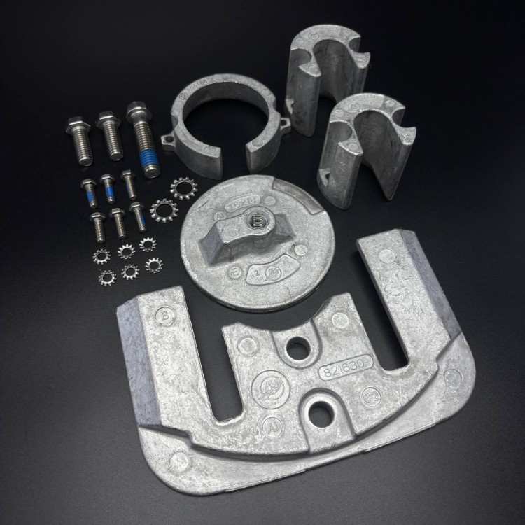 Комплект анодов алюминиевых ANODE KIT MerCruiser Bravo One Stern Drives - 1988 and Newer QS, арт. 888758Q02,          MERCURY 