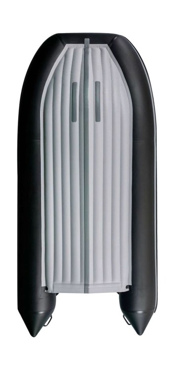 Надувная лодка ПВХ, RiverBoats RB 370 НДНД, ф/б, черно-серый, арт. RB370NDFBBG,          RiverBoats 