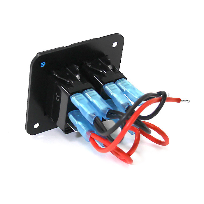 Панель 2х клавишных переключателей  с подсветкой NEKEKE, арт. AS10,          NEKEKE 