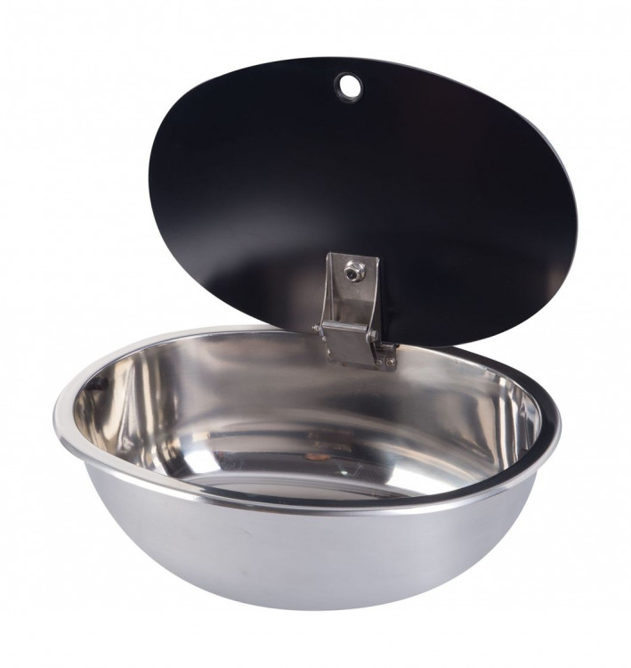 Мойка овальная, стеклянная крышка, Marine Rocket, арт. MR589ASS,          MARINE ROCKET 