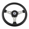 Рулевое колесо DELFINO обод черный, спицы серебряные д. 340 мм 