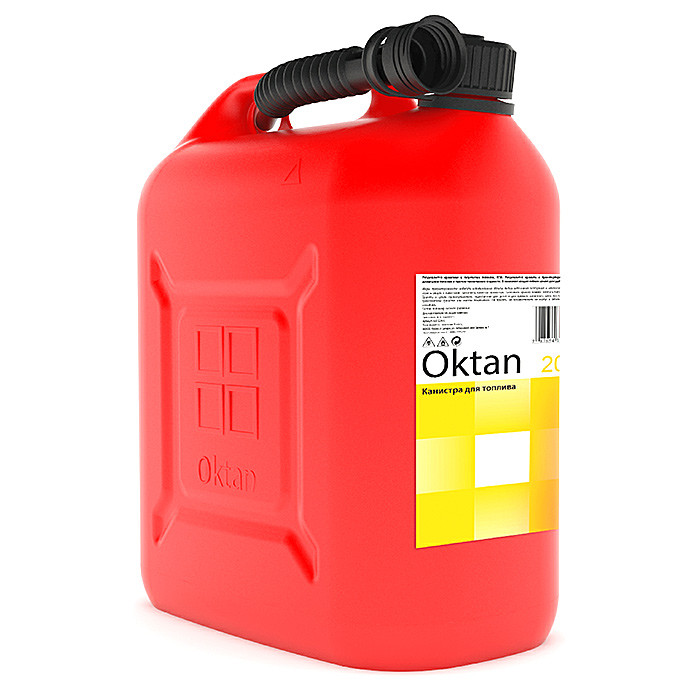 Канистра для бензина 20л с заливным устройством CLASSIC, арт. 20.01.01.00-1,          Oktan 