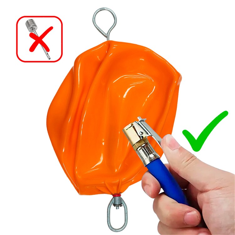 Буй с вертлюгом и рымом 60х95 см., оранжевый., арт. 10005503,          Majoni 