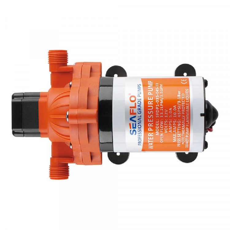 Помпа водоподающая SeaFlo мембранная, 12V 13.2 л/мин, 3.1 BAR, арт. SFDP1-035-045-33-ts,          SeaFlo 