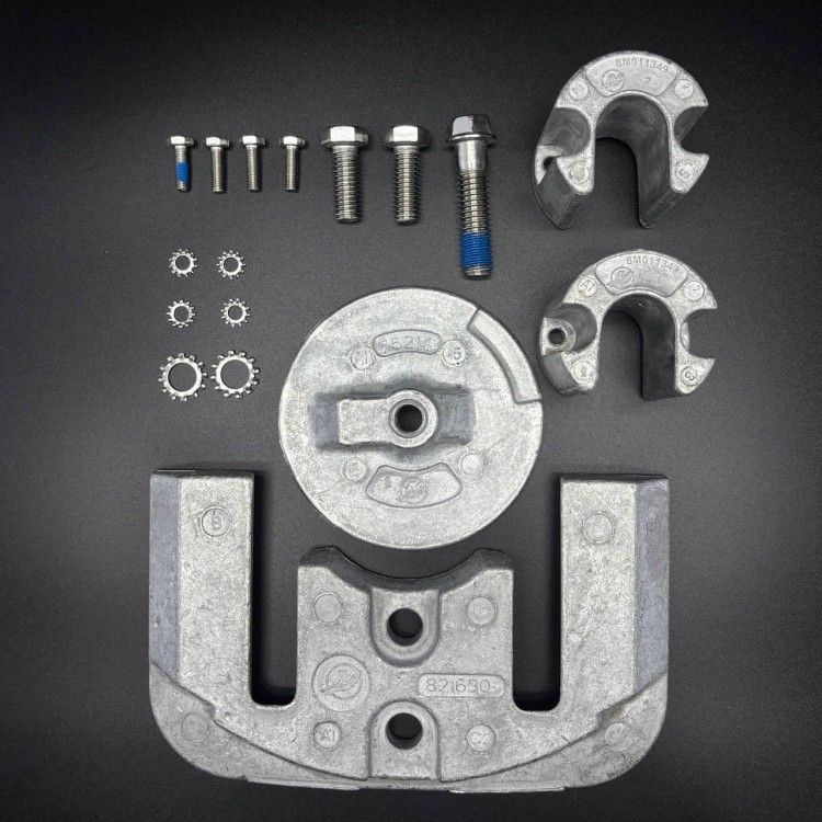 Комплект анодов алюминиевых ANODE KIT Mercruiser Bravo II/III с 1988 г. по н.в. (888761A1, 888761Q01, арт. 888761Q03,          MERCURY 