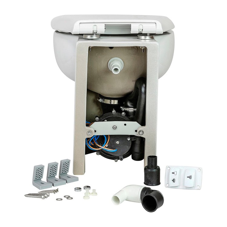 Унитаз с эффектом вакуумного смыва Silent Ultra Slim, 12 В, арт. 10270615,          Matromarine 