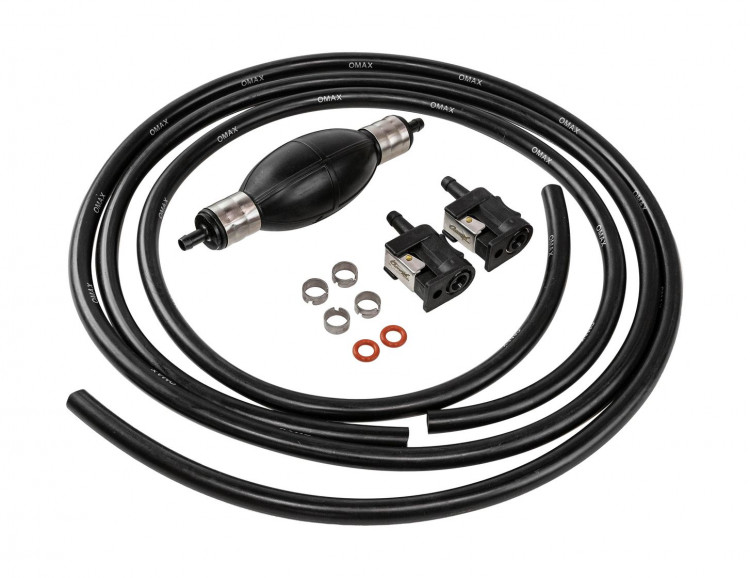 Шланг топливный с грушей и переходниками Yamaha, Omax, арт. 61J2430602OMAX_OM,          OMAX 