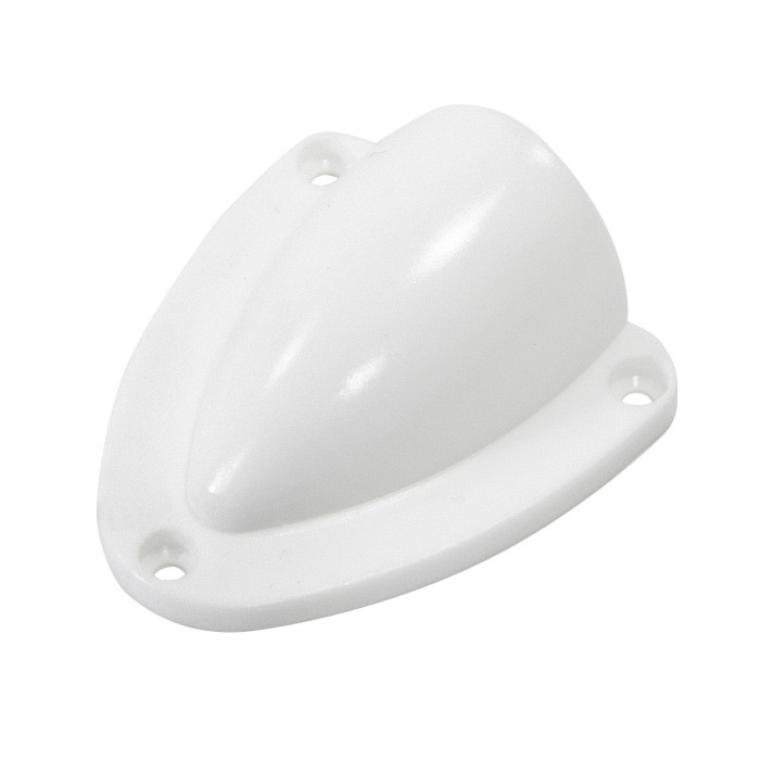 Вентиляционная ракушка пластиковая, белая 77х68х28мм SUNFINE, арт. SF30958-2W,          SUNFINE MARINE 
