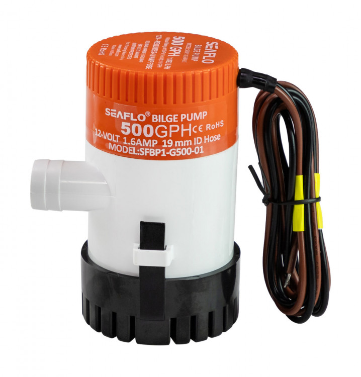 Помпа осушительная 12 В, 500GPH (1892,5 л/час), SeaFlo, арт. SFBP1G50001,          SeaFlo 