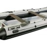 Лодка РИБ (RIB) RiverBoats RB 400, серо-белый, накладка на рундук,утка, защита киля, корпус белый, арт. RBRIB400-N-U-GWW,          RiverBoats 