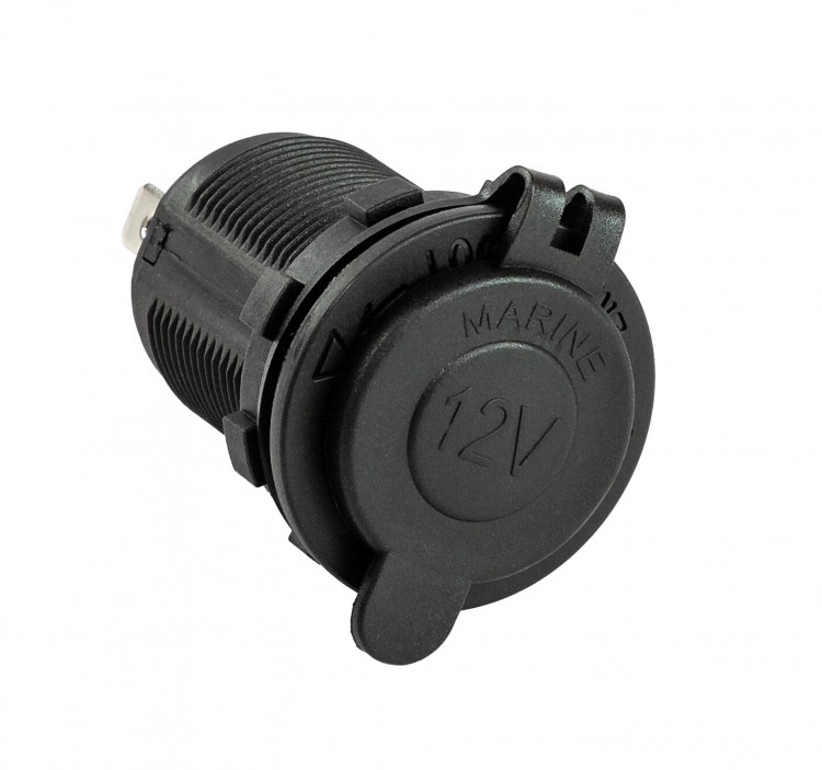 Разъем прикуривателя врезной, светодиодный, красный, арт. AS1011BR,          AAA 